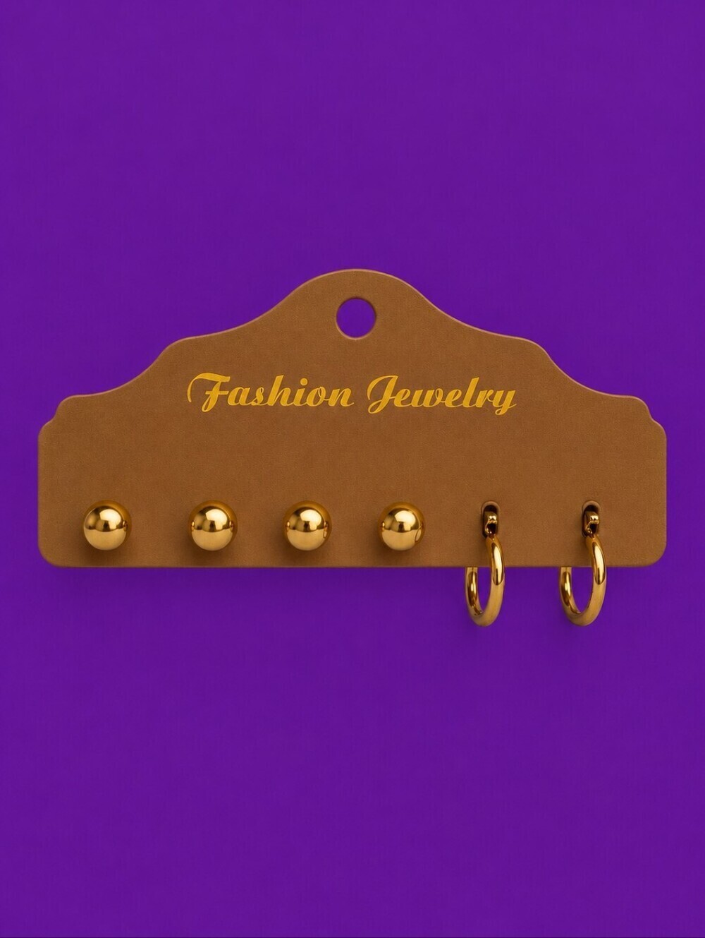 3/$30 One Pair Huggie Earrings and Four Single Ball Post Earrings
